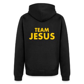 Team jesus - Veste à capuche bio Premium Unisexe - noir - Dos - Nico (187cm)