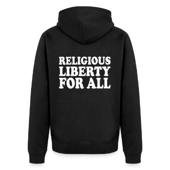 religious liberty for all - Veste à capuche bio Premium Unisexe - noir - Dos - Nico (187cm)