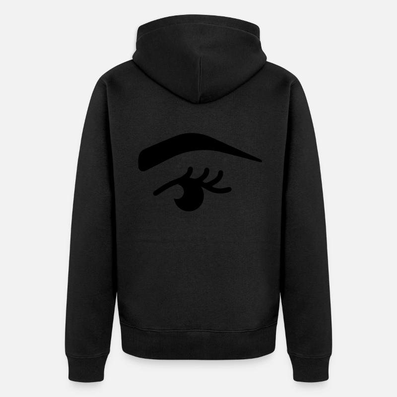 Symbole de l’œil - Veste à capuche bio Premium Unisexe - noir