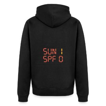 Soleil 1 FPS 0 Coup de soleil - Veste à capuche bio Premium Unisexe - noir - Dos - Nico (187cm)