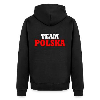 Team polska - Veste à capuche bio Premium Unisexe - noir - Dos - Nico (187cm)