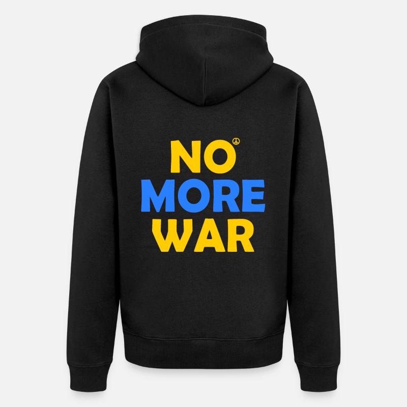 No more war - Veste à capuche bio Premium Unisexe - noir