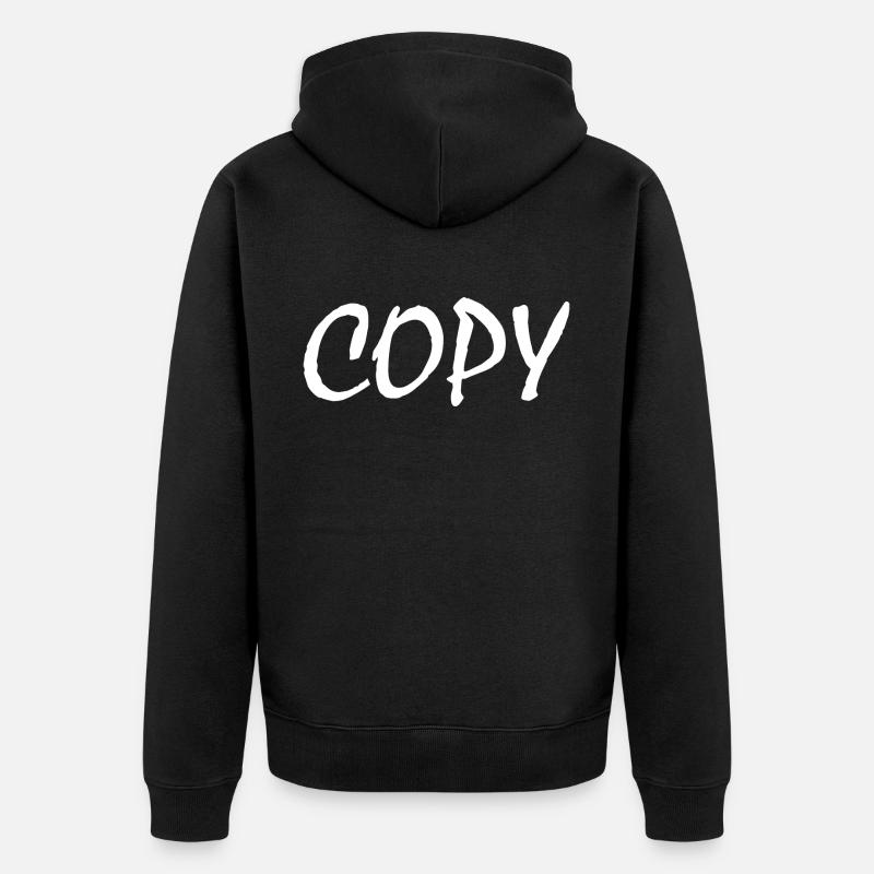 Copy - Unisex Premium Bio Zip Hoodie - Schwarz