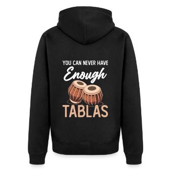 On n’a jamais assez de tablas - Veste à capuche bio Premium Unisexe - noir - Dos - Nico (187cm)