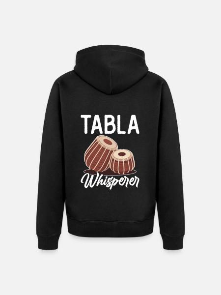 Tabla Whisperer - Veste à capuche bio Premium Unisexe - noir