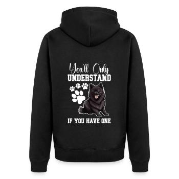 You will only understand if you have one - Unisex Premium Organic Zip Hoodie - black - Back - Nico (187cm)