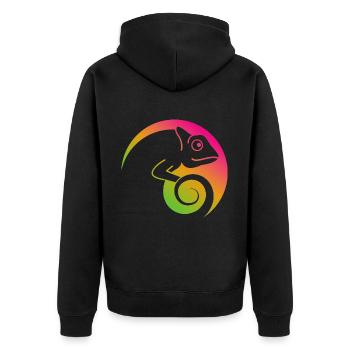 CHAMÄLION - Veste à capuche bio Premium Unisexe - noir - Dos - Nico (187cm)
