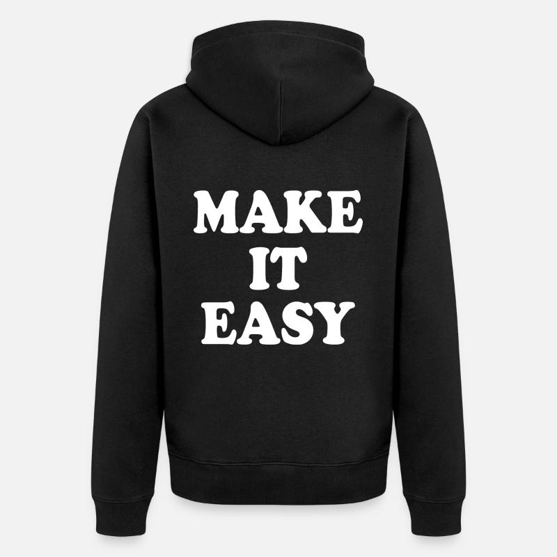 Make it easy - Veste à capuche bio Premium Unisexe - noir