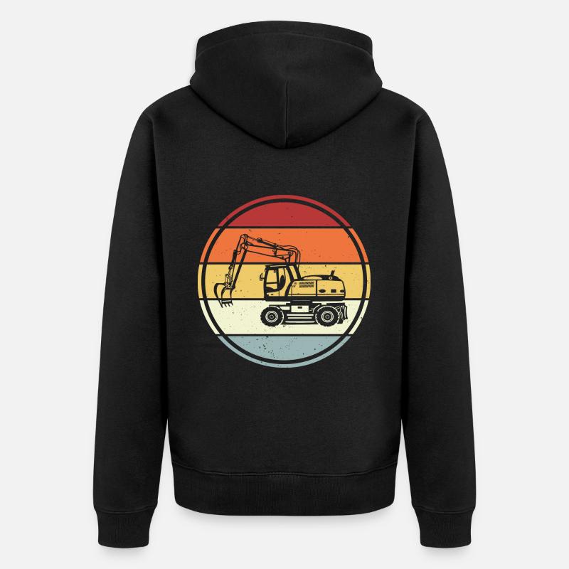 Bagger - Unisex Premium Bio Zip Hoodie - Schwarz