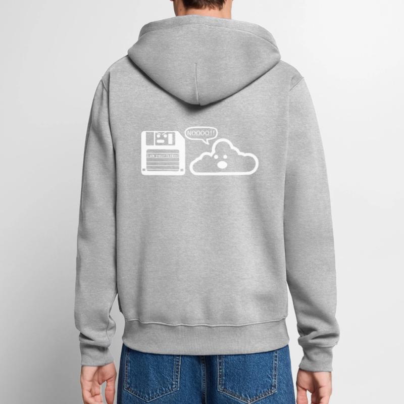 Floppy Cloud programmer Unisex Premium Organic Zip Hoodie