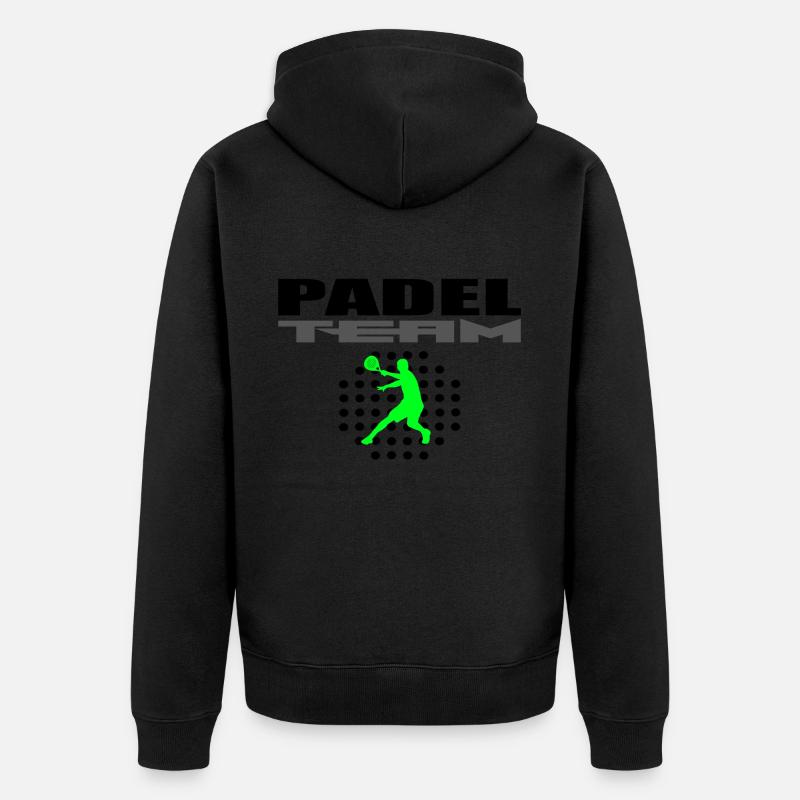 L’équipe Padel - Veste à capuche bio Premium Unisexe - noir