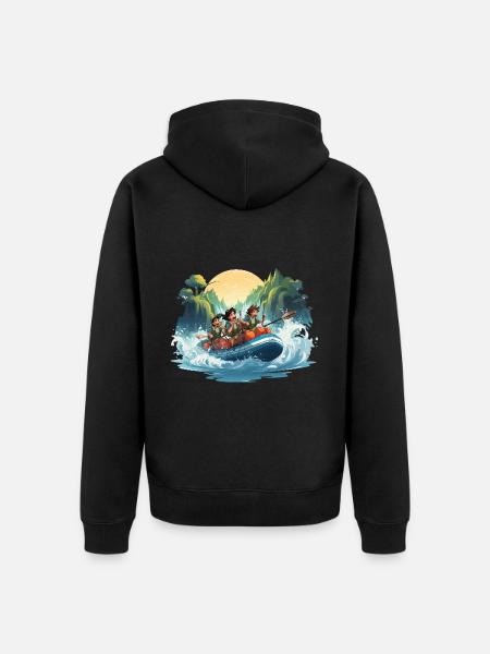 The Rapids Raiders - Unisex Premium Organic Zip Hoodie - black