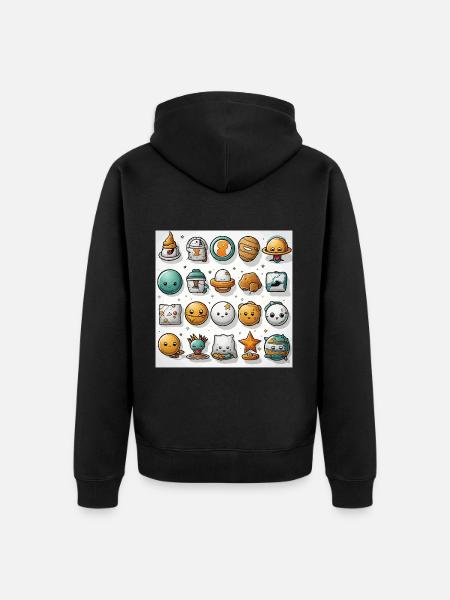 The Geeks Abode - Unisex Premium Organic Zip Hoodie - black