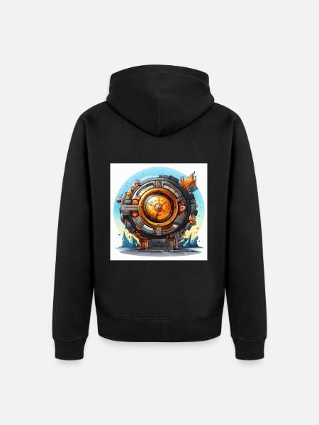 Chronicles of Time - Unisex Premium Organic Zip Hoodie - black