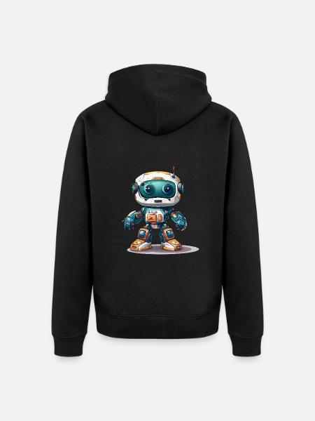 Robo Revival - Unisex Premium Organic Zip Hoodie - black