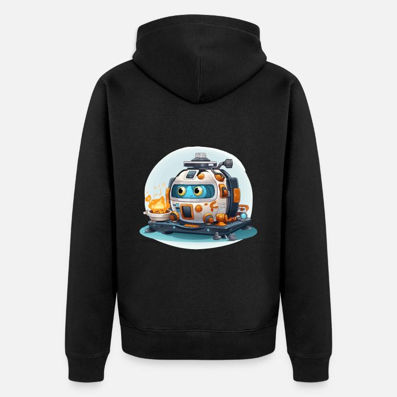 Ligne d’auto-assemblage - Veste à capuche bio Premium Unisexe - noir