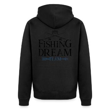 Fishing Dream Team - Veste à capuche bio Premium Unisexe - noir - Dos - Nico (187cm)