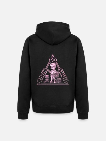 Back to school - Unisex Premium Organic Zip Hoodie - black