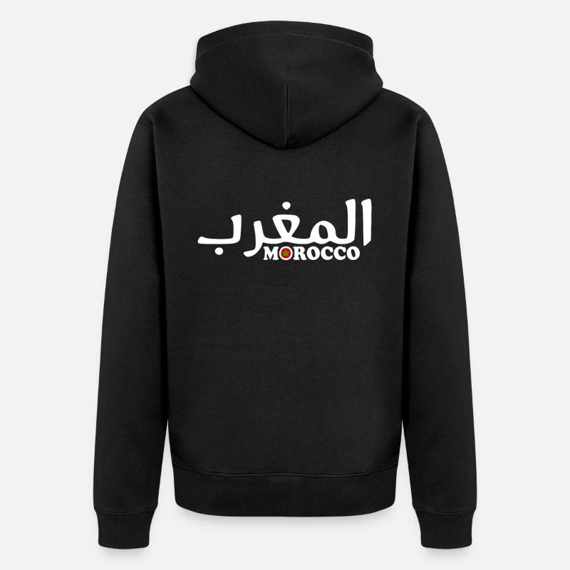 Le maroc - Veste à capuche bio Premium Unisexe - noir