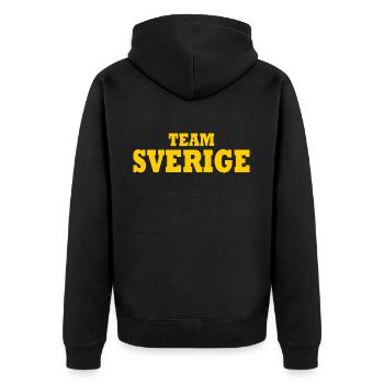 Team sverige - Veste à capuche bio Premium Unisexe - noir - Dos - Nico (187cm)