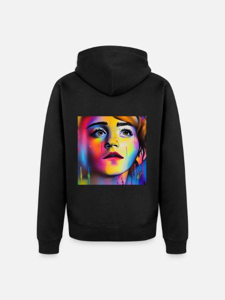 Emma - Unisex Premium Bio Zip Hoodie - Schwarz