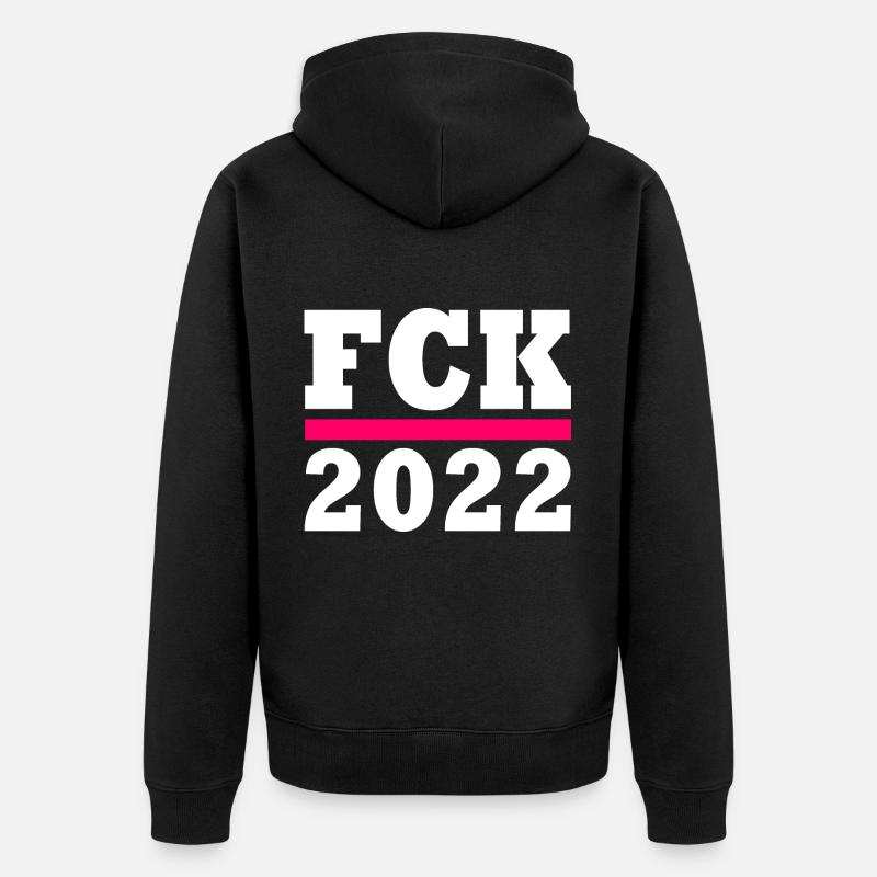 Fck 2022 - Veste à capuche bio Premium Unisexe - noir