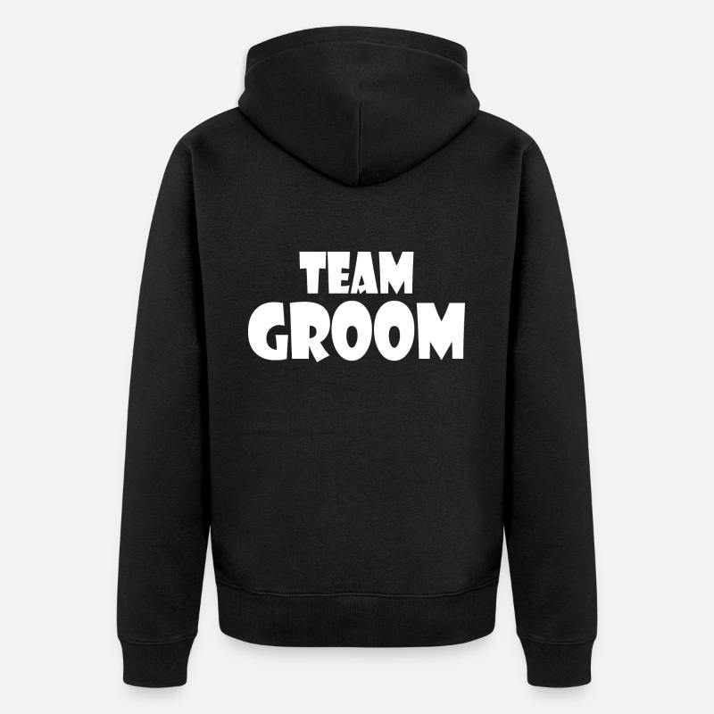 Team groom - Veste à capuche bio Premium Unisexe - noir