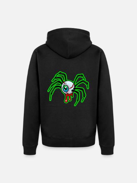 Halloween’s Eye - Unisex Premium Organic Zip Hoodie - black