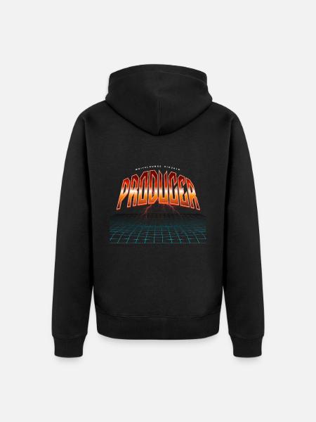 Producer - Unisex Premium Organic Zip Hoodie - black