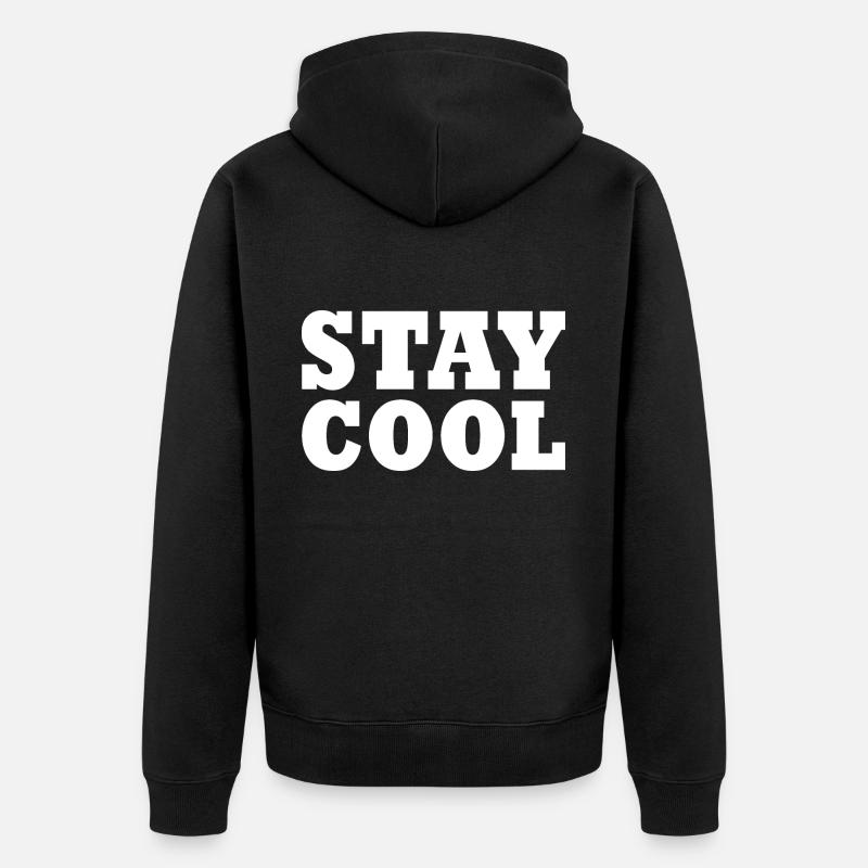 Stay cool - Veste à capuche bio Premium Unisexe - noir
