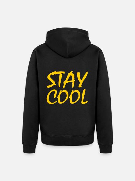 Stay cool - Veste à capuche bio Premium Unisexe - noir