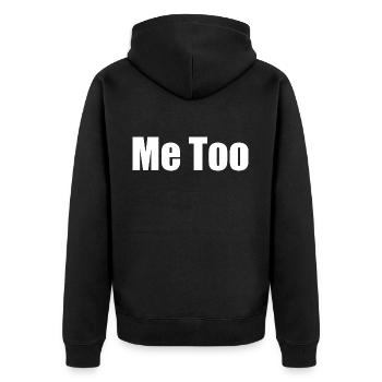 Me too - Veste à capuche bio Premium Unisexe - noir - Dos - Nico (187cm)