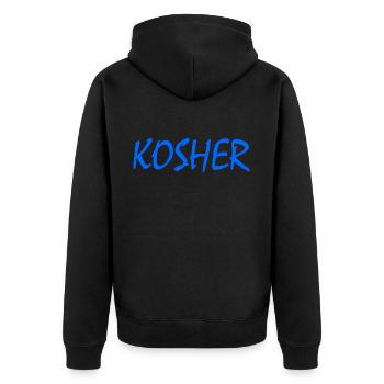Kosher - Veste à capuche bio Premium Unisexe - noir - Dos - Nico (187cm)