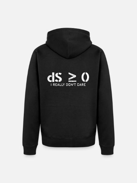Thermodynamics Physics - Unisex Premium Organic Zip Hoodie - black