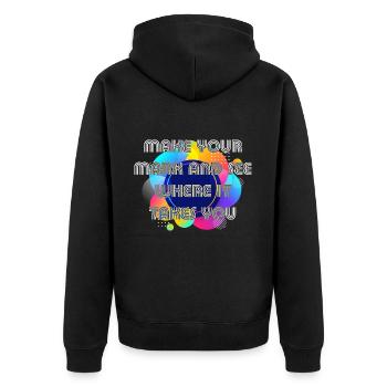 Faites votre marque et voyez où cela vous mèneChilds - Veste à capuche bio Premium Unisexe - noir - Dos - Nico (187cm)