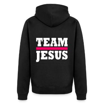 Team jesus - Veste à capuche bio Premium Unisexe - noir - Dos - Nico (187cm)