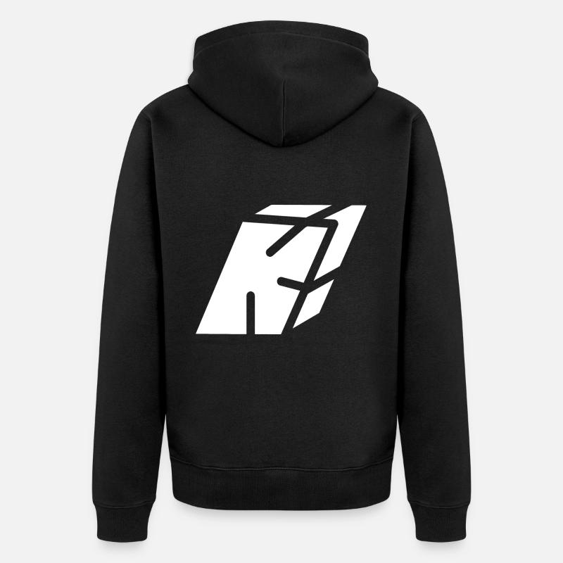 Abstract K-Brief - Unisex Premium Bio Zip Hoodie - Schwarz