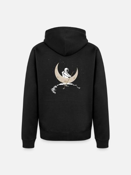 Astronaut - Veste à capuche bio Premium Unisexe - noir