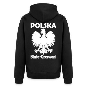 POLSKA - Veste à capuche bio Premium Unisexe - noir - Dos - Nico (187cm)