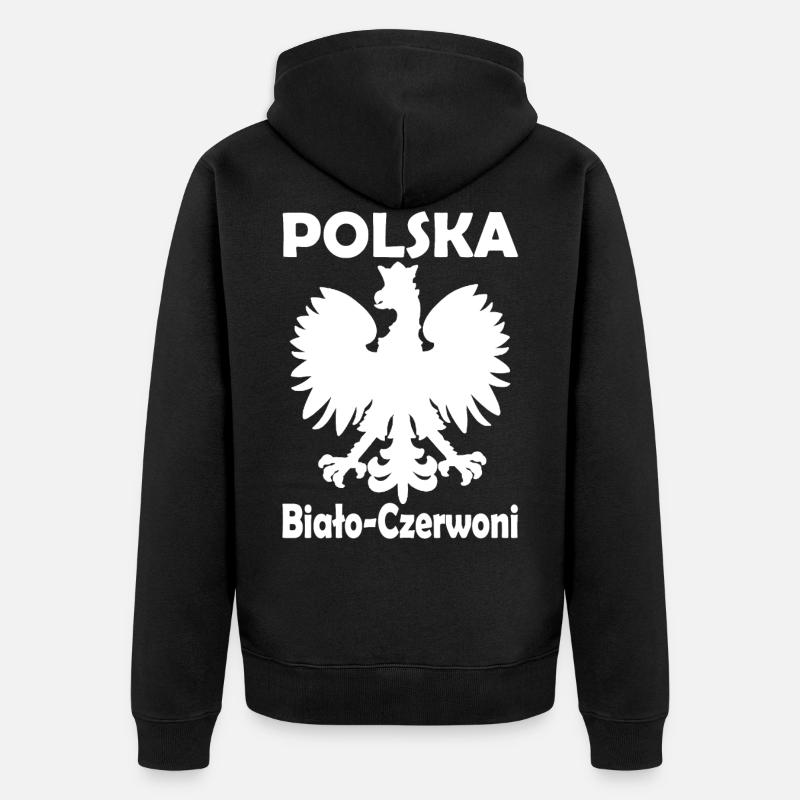 POLSKA - Veste à capuche bio Premium Unisexe - noir