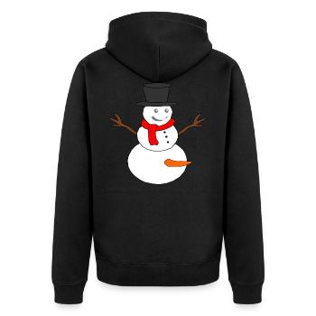 bonhomme de neige - Veste à capuche bio Premium Unisexe - noir - Dos - Nico (187cm)