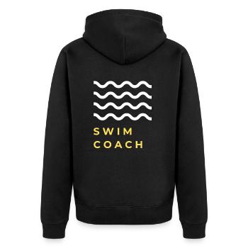 Natation Natation Natation Moniteur de natation Eau Sport - Veste à capuche bio Premium Unisexe - noir - Dos - Nico (187cm)