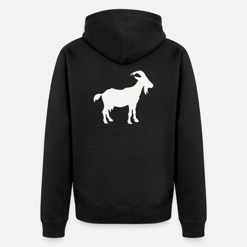 Schäfer - Unisex Premium Bio Zip Hoodie - Schwarz