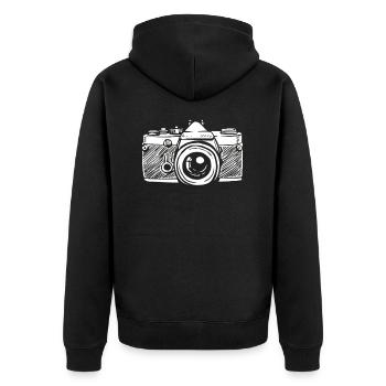 Photographe photographier photographe photographe - Veste à capuche bio Premium Unisexe - noir - Dos - Nico (187cm)