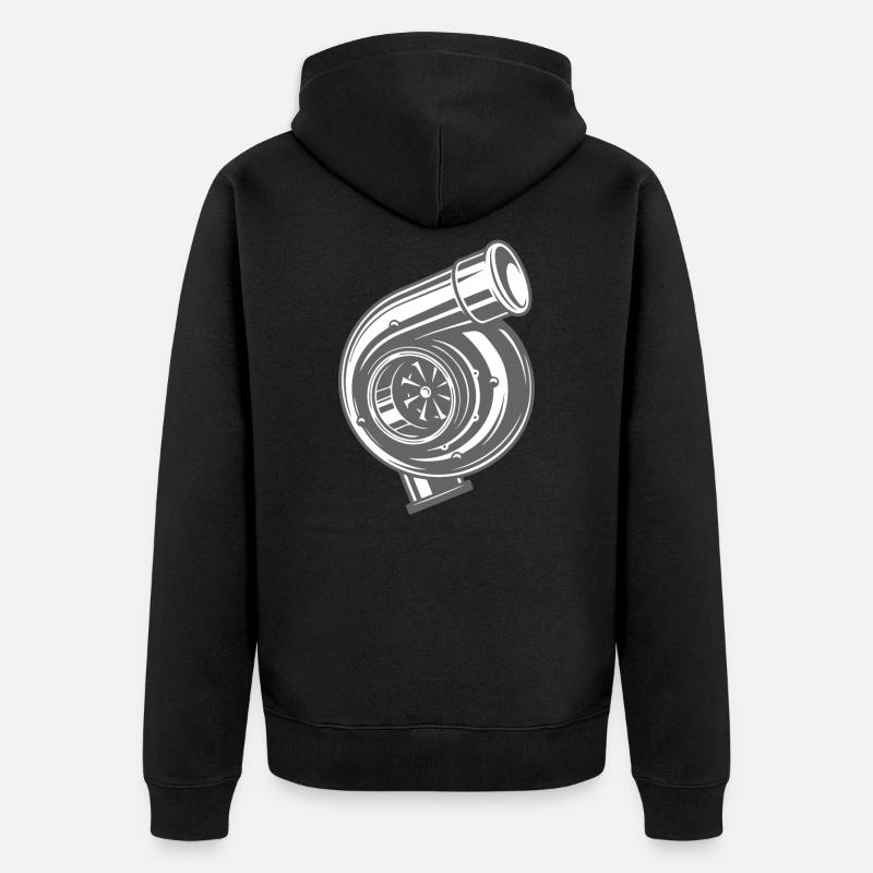réglage - Veste à capuche bio Premium Unisexe - noir