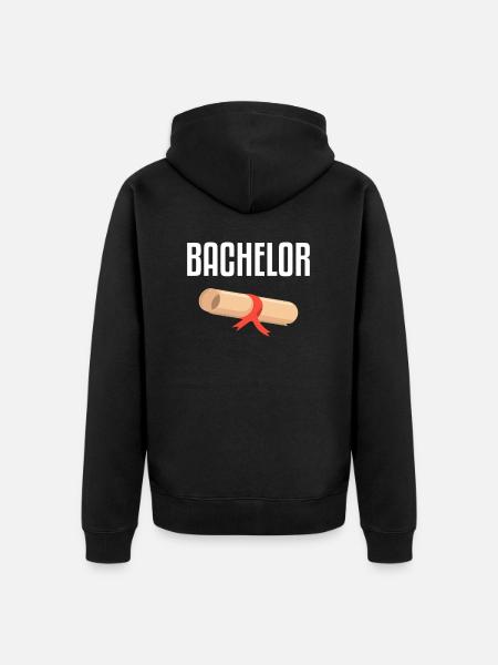 Student - Unisex Premium Bio Zip Hoodie - Schwarz