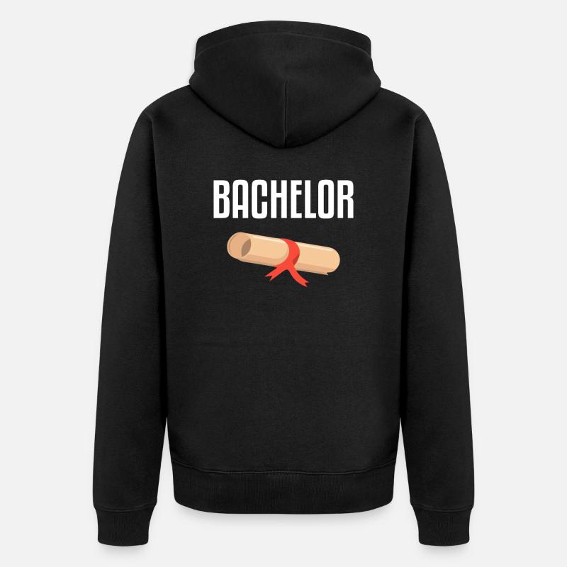 Student - Unisex Premium Bio Zip Hoodie - Schwarz