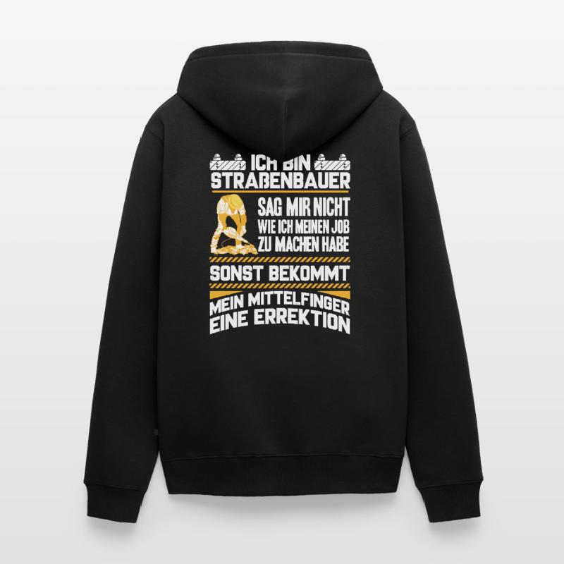 Construction site construction worker construction Unisex Premium Organic Zip Hoodie