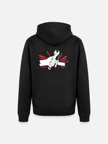 Mechaniker - Unisex Premium Bio Zip Hoodie - Schwarz