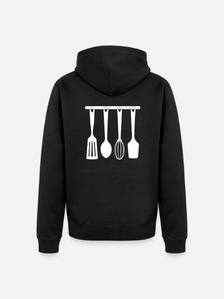 cuisine - Veste à capuche bio Premium Unisexe - noir